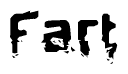 The image contains the word Fart in a stylized font with a static looking effect at the bottom of the words