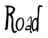 The image contains the word 'Road' written in a cursive, stylized font.