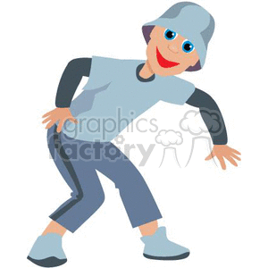 A Boy with a Grey Hat Breakdancing