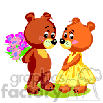 Teddy bears on their first date.
