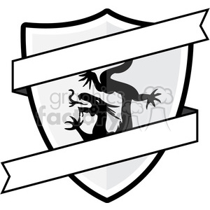 shield with dragon emblem 