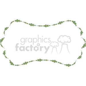 green floral frame swirls boutique design border 10