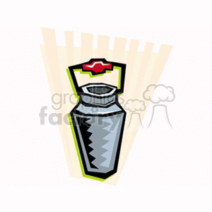 The image is a stylized clipart rendition of a classic milk bottle, which is commonly associated with dairy products derived from cows and agriculture.