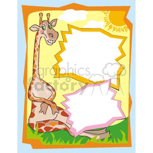 Giraffe photo frame