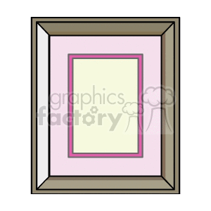 Picture Frame with pink matte