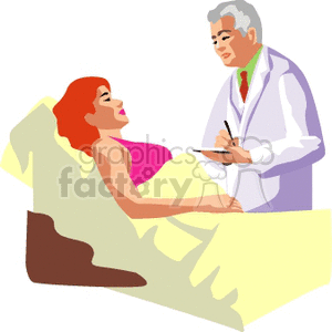 doctor talking to his patient 