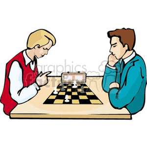 guy playing chess