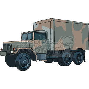 camouflage truck