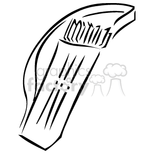 The clipart image shows a quiver that is designed to hold arrows, which are typically part of archery equipment. The quiver is depicted without the arrows.