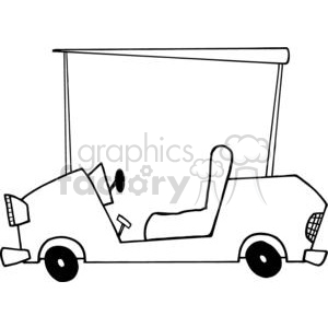 Cartoon Character Golf Car