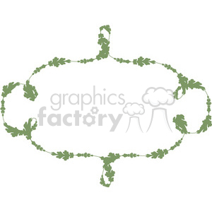 green floral frame swirls boutique design border 1
