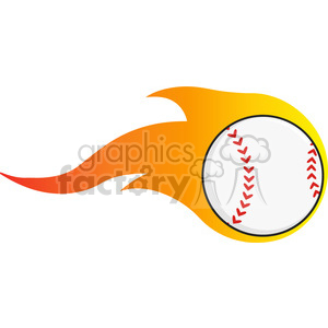 Flaming Baseball Ball