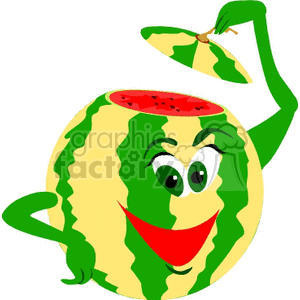 watermelon character