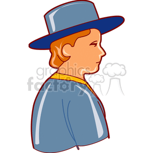 A boy in a hat