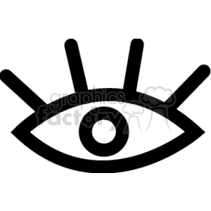 Black and white eye image