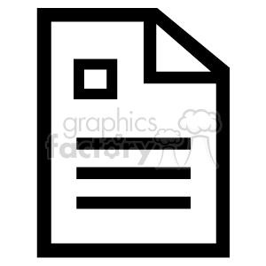 black and white paper document.
