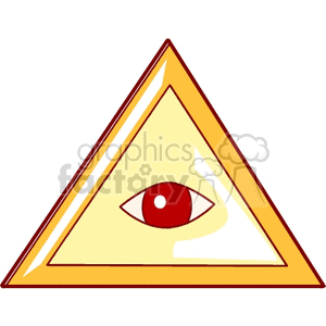 cartoon Illuminati symbol
