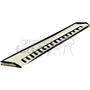 Cartoon wooden ruler 
