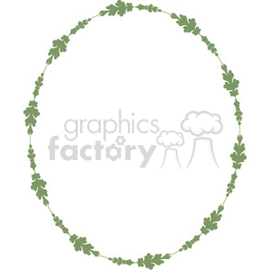green floral frame swirls boutique design border 3