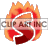 This animated gif shows the letter s, with flames behind it and the letter semi-transparent so you can see the fire through it