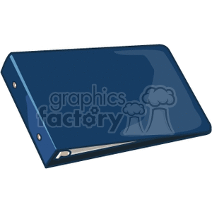 Blue notebook binder