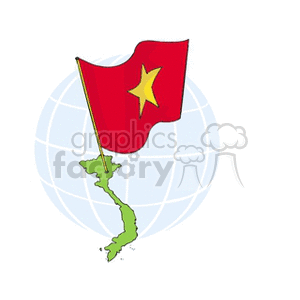 vietnam flag and country