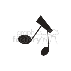 The clipart image features an eighth note, commonly used symbols in sheet music to denote the rhythm and melody of a piece.