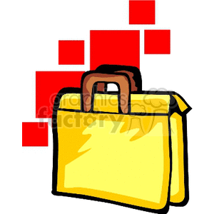Yellow briefcase