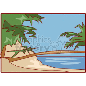 tropical sandy beach