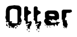 The image contains the word Otter in a stylized font with a static looking effect at the bottom of the words