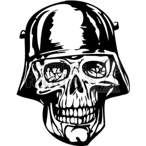Nazi soldier zombie skull