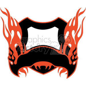 flaming template 083
