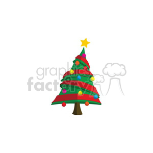 cartoon Christmas tree design