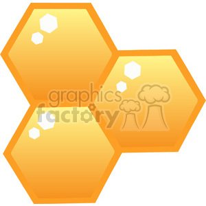 102571-Cartoon-Clipart-Orange-Bee-Hives