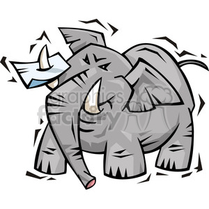 Republican elephant cartoon