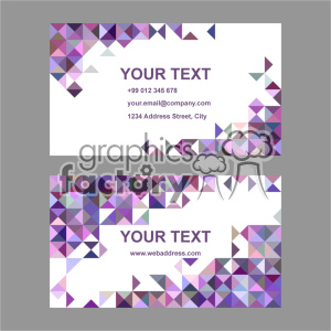 vector business card template set 042