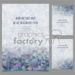 vector letter brochure template set 033