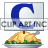 This animated GIF shows a thanksgiving turkey, with a blue spinning letter c on a card above it