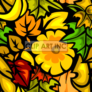 Leaves tiled background
