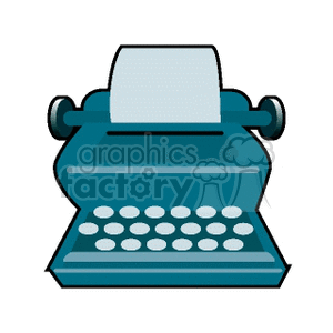 Cartoon typewriter 