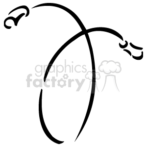 The image is a simple line drawing or clipart of a jump rope in mid-air, suggesting that it is being used for jumping. However, there are no people or kids visible in this particular image.