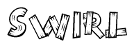 The image contains the name name tag written in a decorative, stylized font with a hand-drawn appearance. The lines are made up of what appears to be planks of wood, which are nailed together