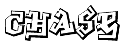 The clipart image features a stylized text in a graffiti font that reads Chase.