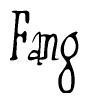 The image is a stylized text or script that reads 'Fang' in a cursive or calligraphic font.