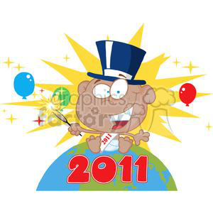 3830-New-Year-Baby-With-Fireworks-And-Balloons-Above-The-Globe