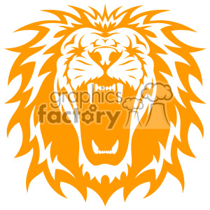 lion head roaring svg cut file