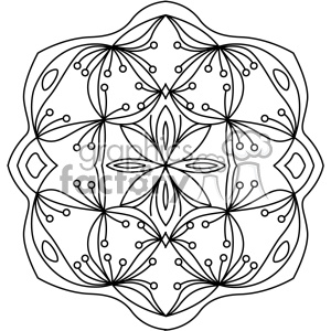mandala geometric vector design 015