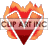This animated gif shows the letter v, with flames behind it and the letter semi-transparent so you can see the fire through it