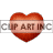 A beating red heart, with a letter q fading in and out.