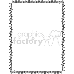 The image shows a decorative rectangular border comprised of a repeated key pattern. The keys are stylized and interlocked, forming a continuous chain around the perimeter of the rectangle. The design is symmetrical, with each key interlinking with its adjacent keys. This kind of border could be used for various design purposes such as framing text or images on certificates, invitations, or in scrapbooking.